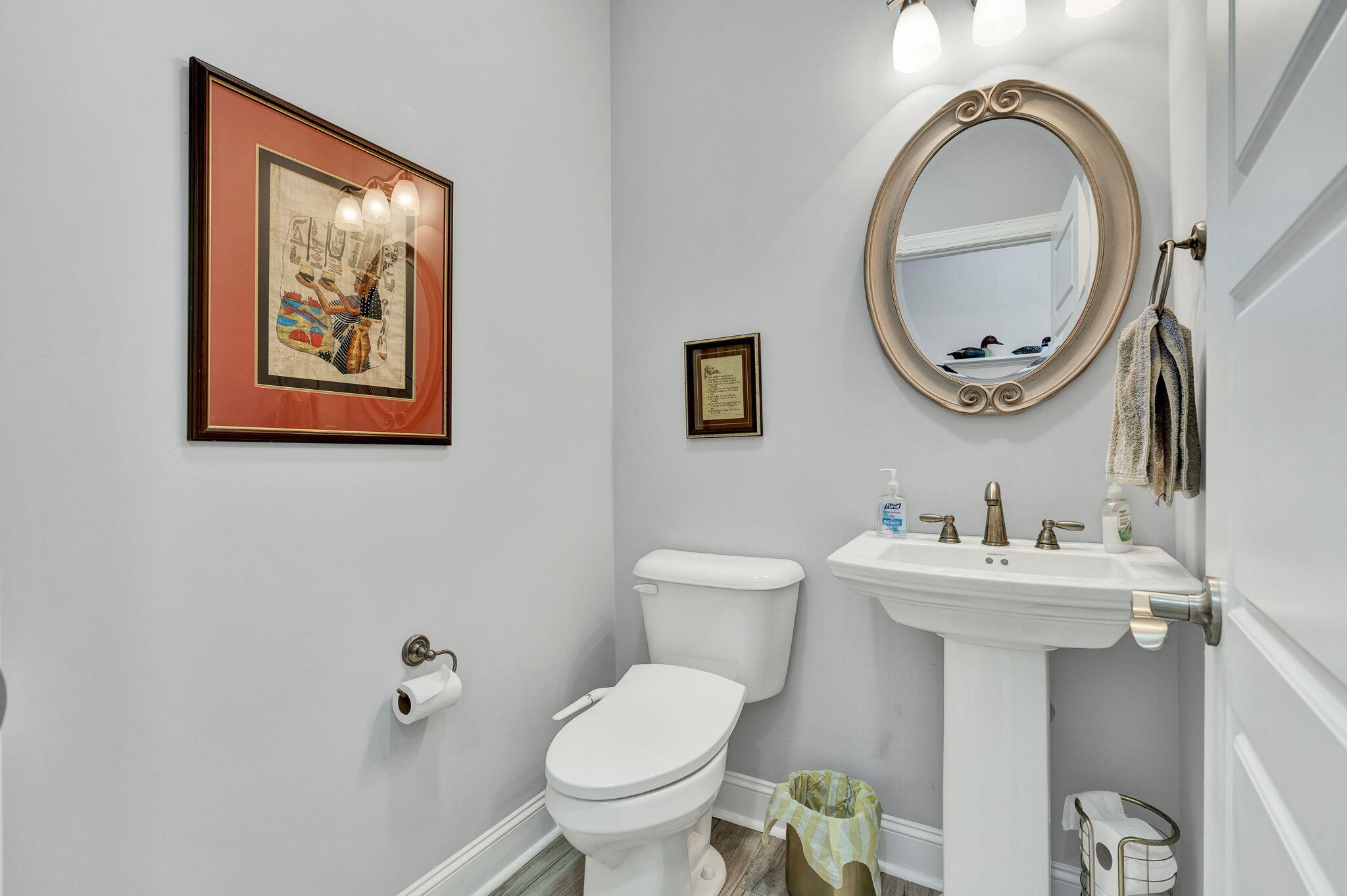 133 Camden Way Dalton, GA 30721 - Photo 25 of 39 a bathroom with a toilet a sink and a mirror