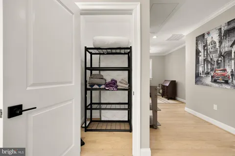 a view of a walk in closet