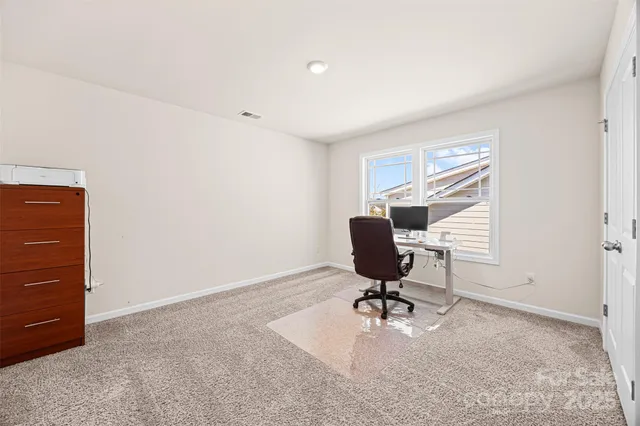 a view of workspace with a window