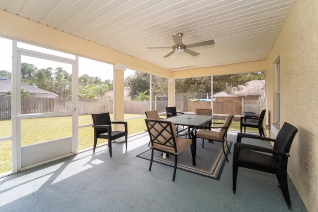 a view of a city with an outdoor space