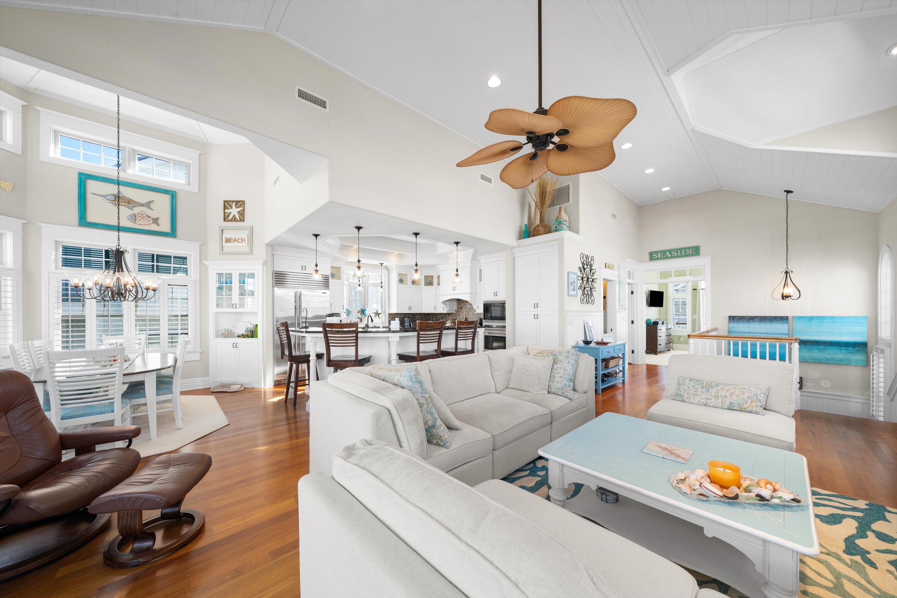 8600 2nd Stone Harbor, NJ 08247 - Photo 10 of 45 a living room with furniture kitchen view and a chandelier