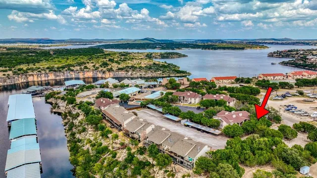 a view of a city and lake view