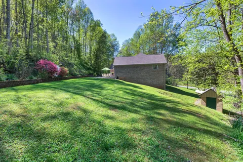 a building outdoor space with patio furniture