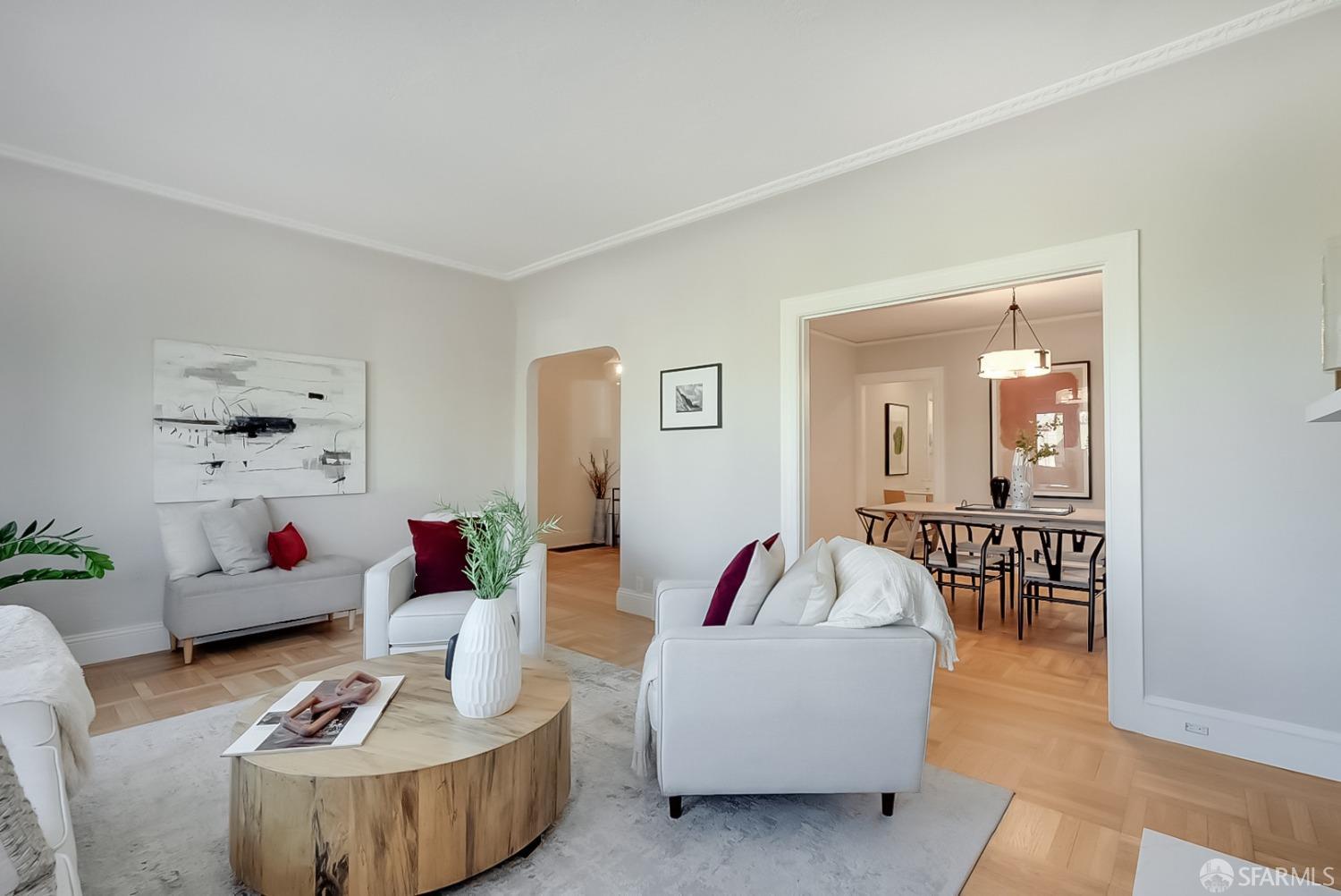 1674 25th Avenue San Francisco, CA 94122 - Photo 4 of 42 a living room with furniture and a couch