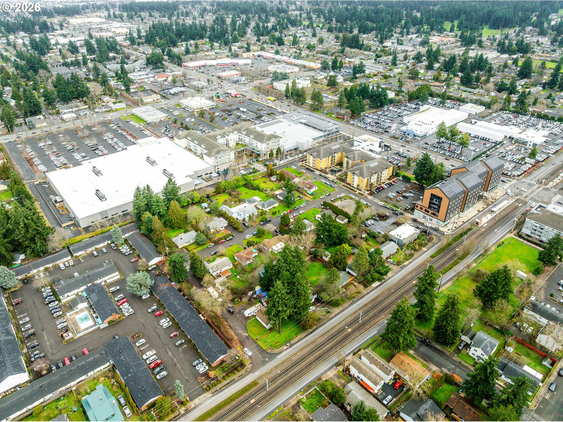 East Burnside Street Portland, OR 97220 - Photo 21 of 25 an aerial view of residential houses with outdoor space