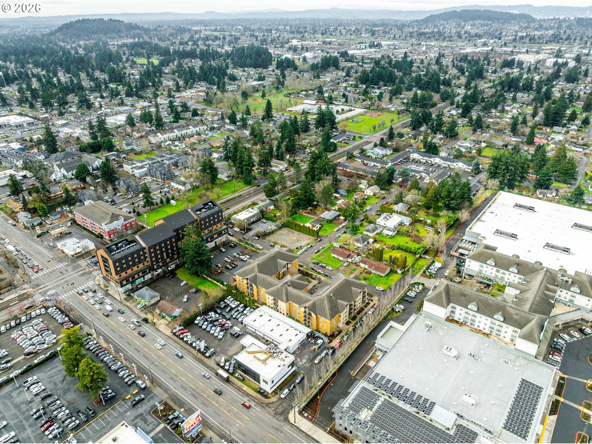 East Burnside Street Portland, OR 97220 - Photo 4 of 25 an aerial view of residential house with outdoor space