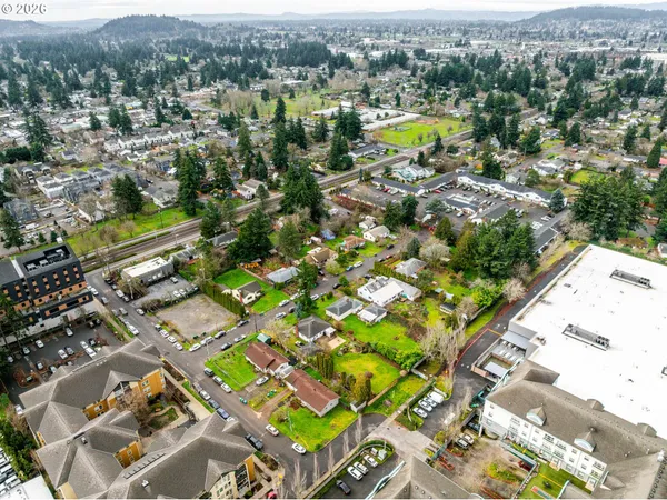 an aerial view of a city