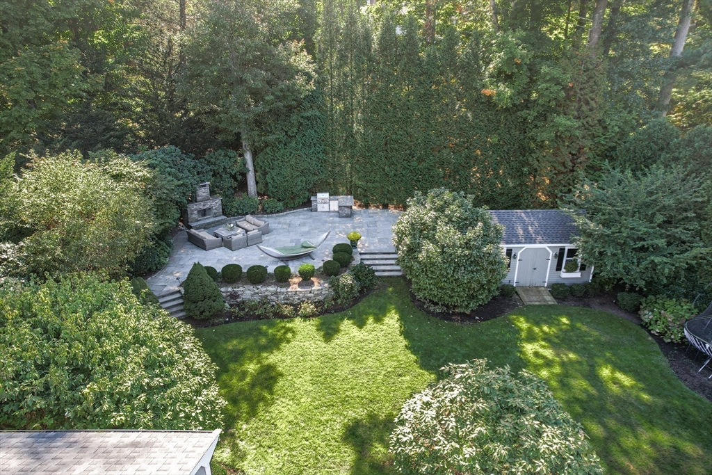 27 Radcliffe Road Wellesley, MA 02482 - Photo 34 of 38 an aerial view of residential house with outdoor space