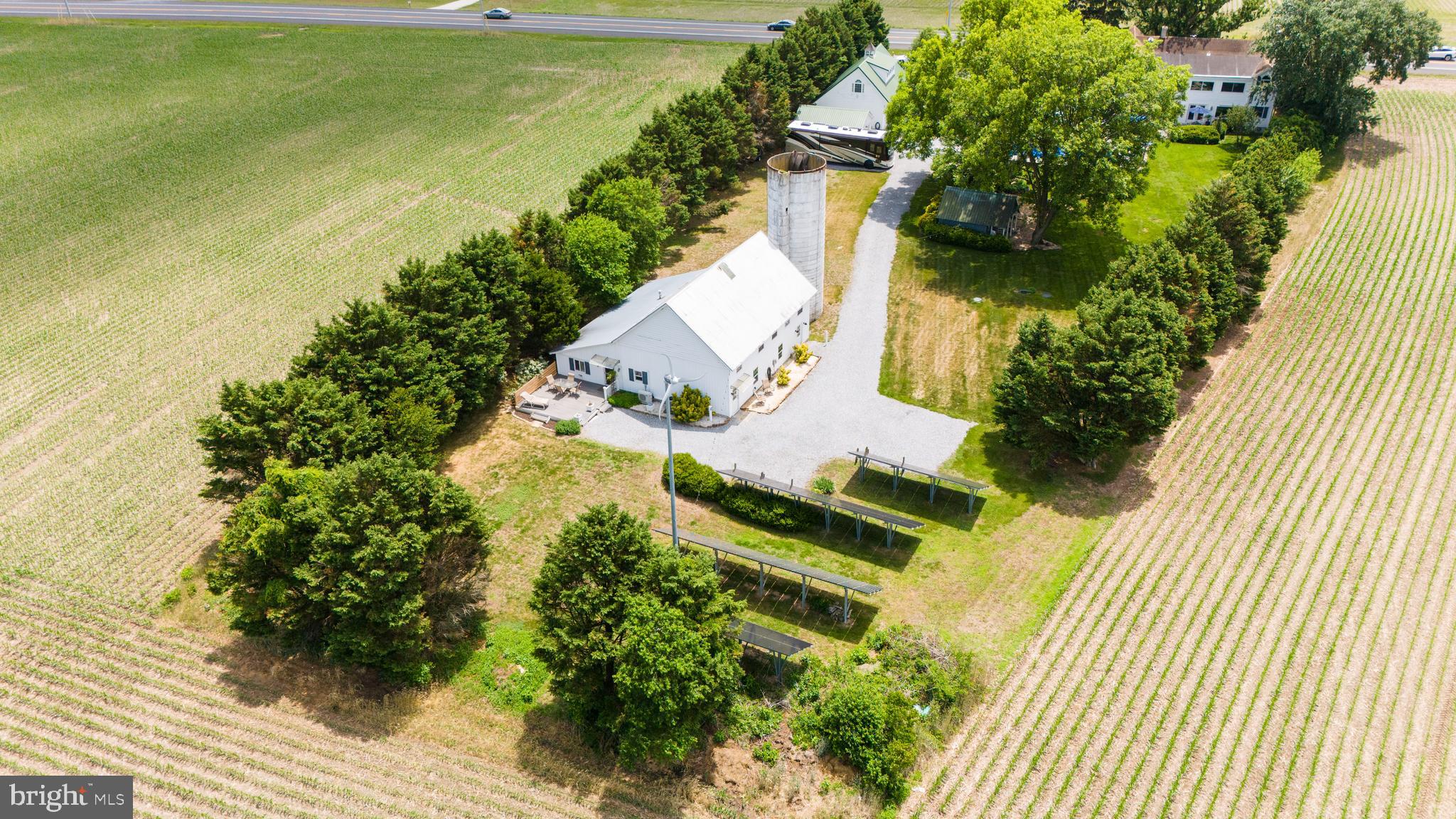 26285 Broadkill Road Milton, DE 19968 - Photo 93 of 98 Aerial View of Buildings & Acreage