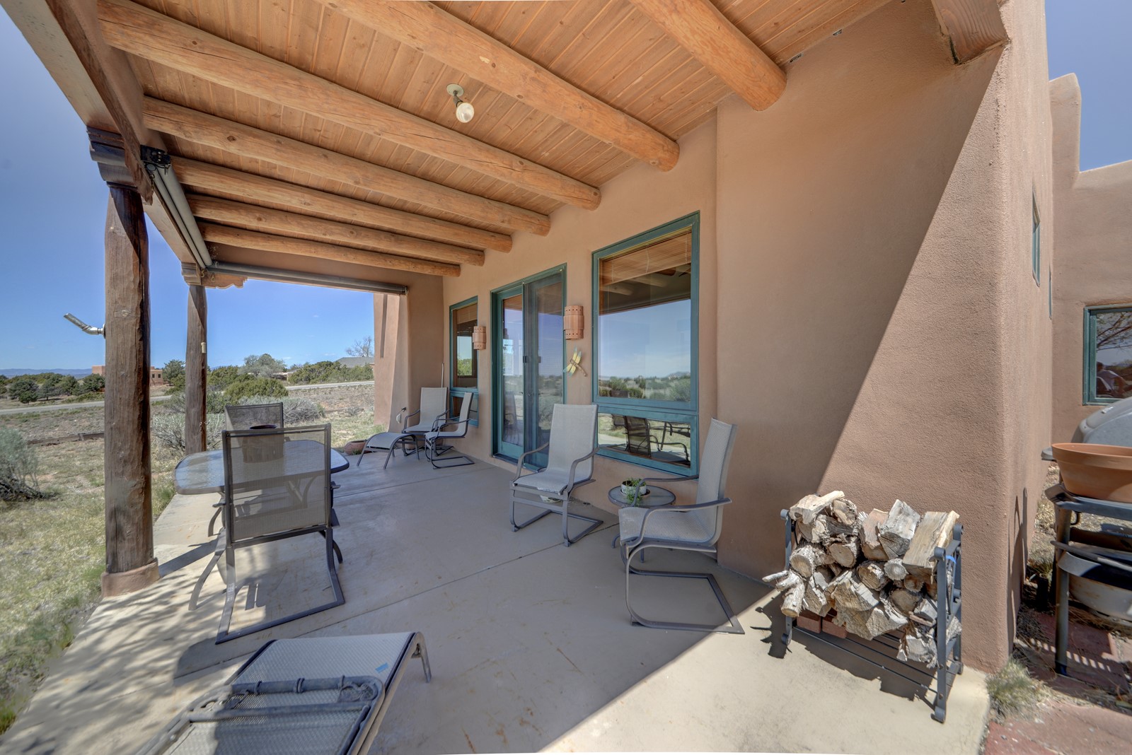 47 Azul Loop Santa Fe, NM 87508 - Photo 35 of 36 Patio off the Living Room Facing South