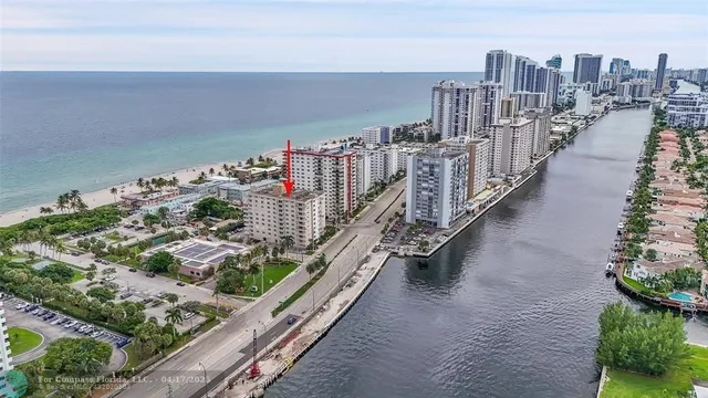 a view of a city with tall buildings