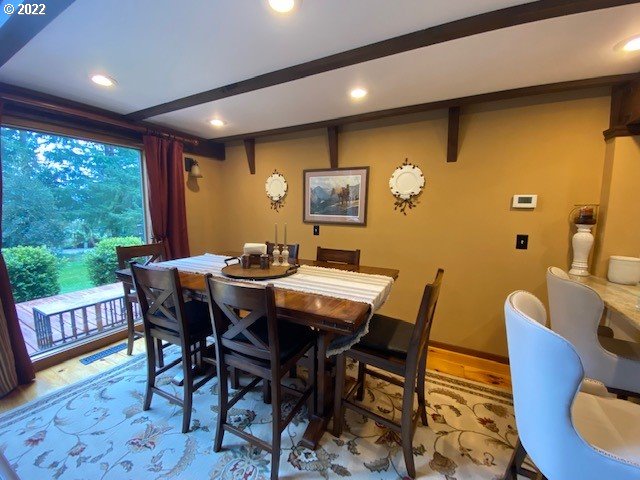 41945 Southeast Dover Court Sandy, OR 97055 - Photo 6 of 32 a view of a dining room with furniture window and wooden floor