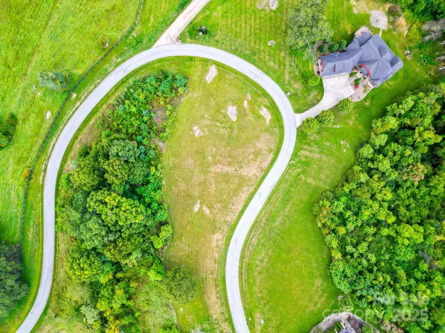 a view of a swimming pool with a garden