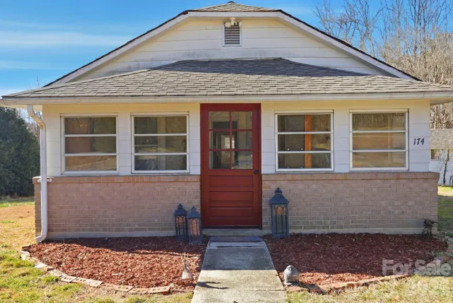 a front view of a house
