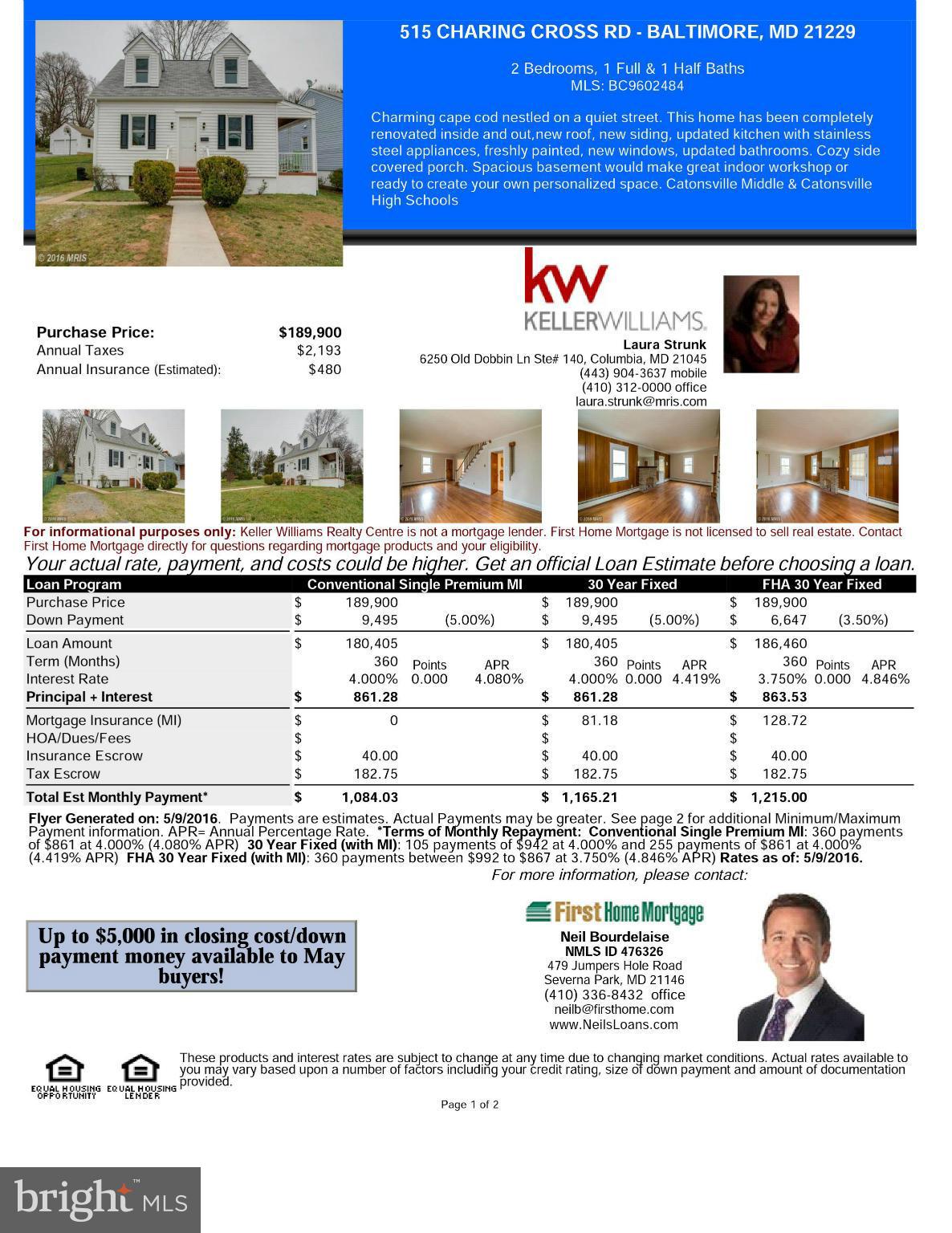 515 Charing Cross Road Baltimore, MD 21229 - Photo 29 of 29 View the Buyer Loan Program