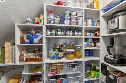a room with storage and utility