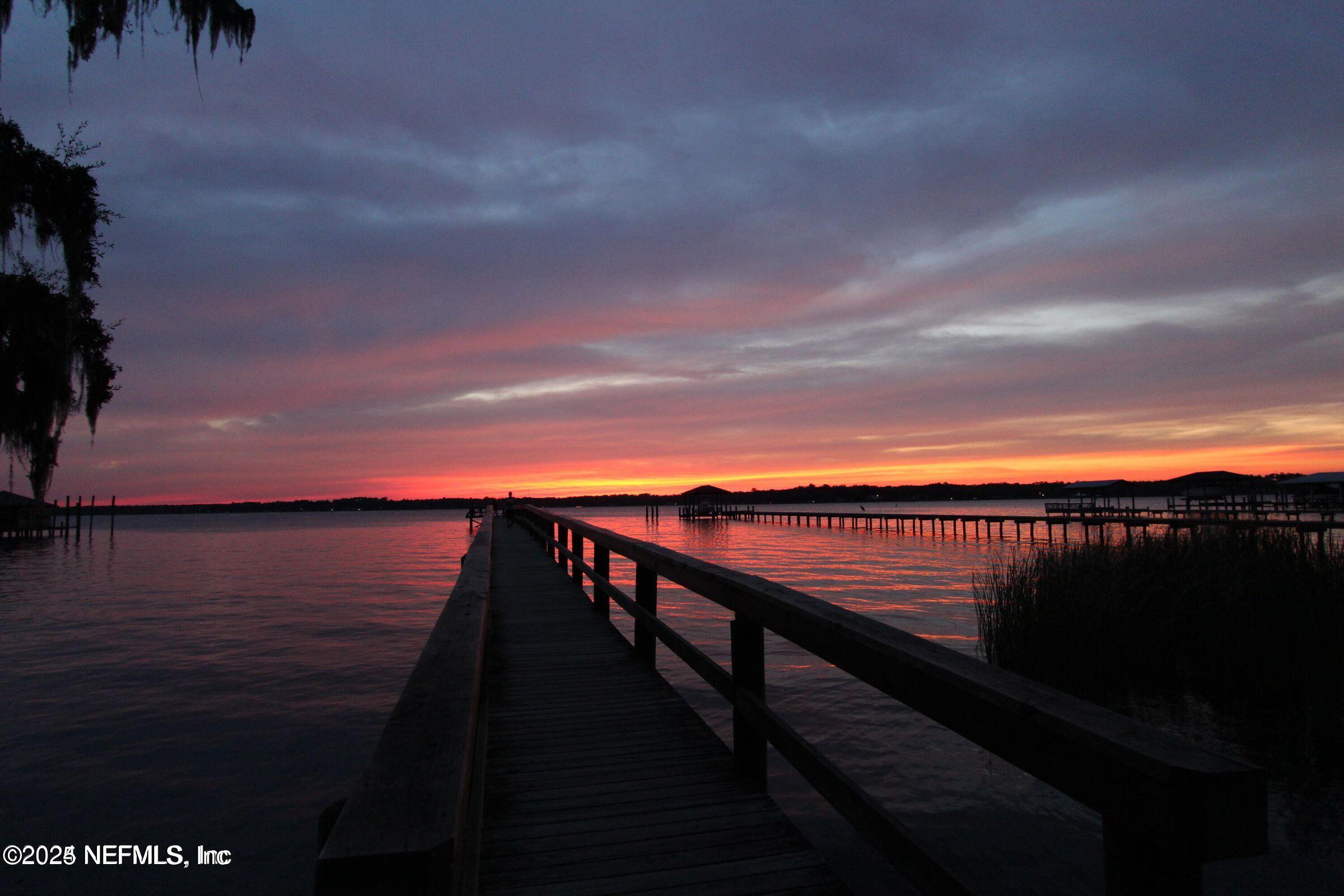 1856 Inlet Cove Court Fleming Island, FL 32003 - Photo 58 of 65 Eagle Harbor Sunset over the lake