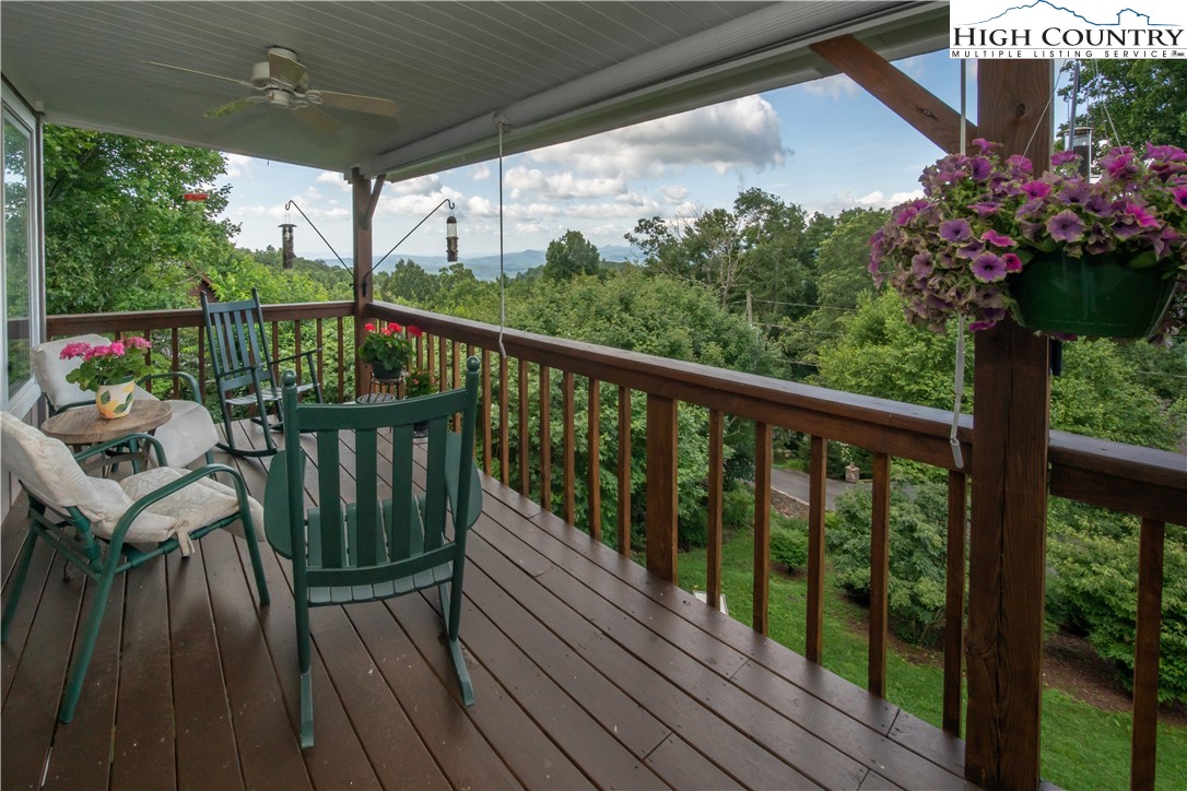 320 Misty Ridge Lane Blowing Rock, NC 28605 - Photo 17 of 46 a view of a balcony with furniture