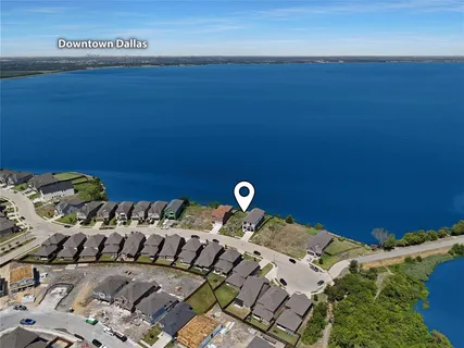 a view of a bedroom with a bed