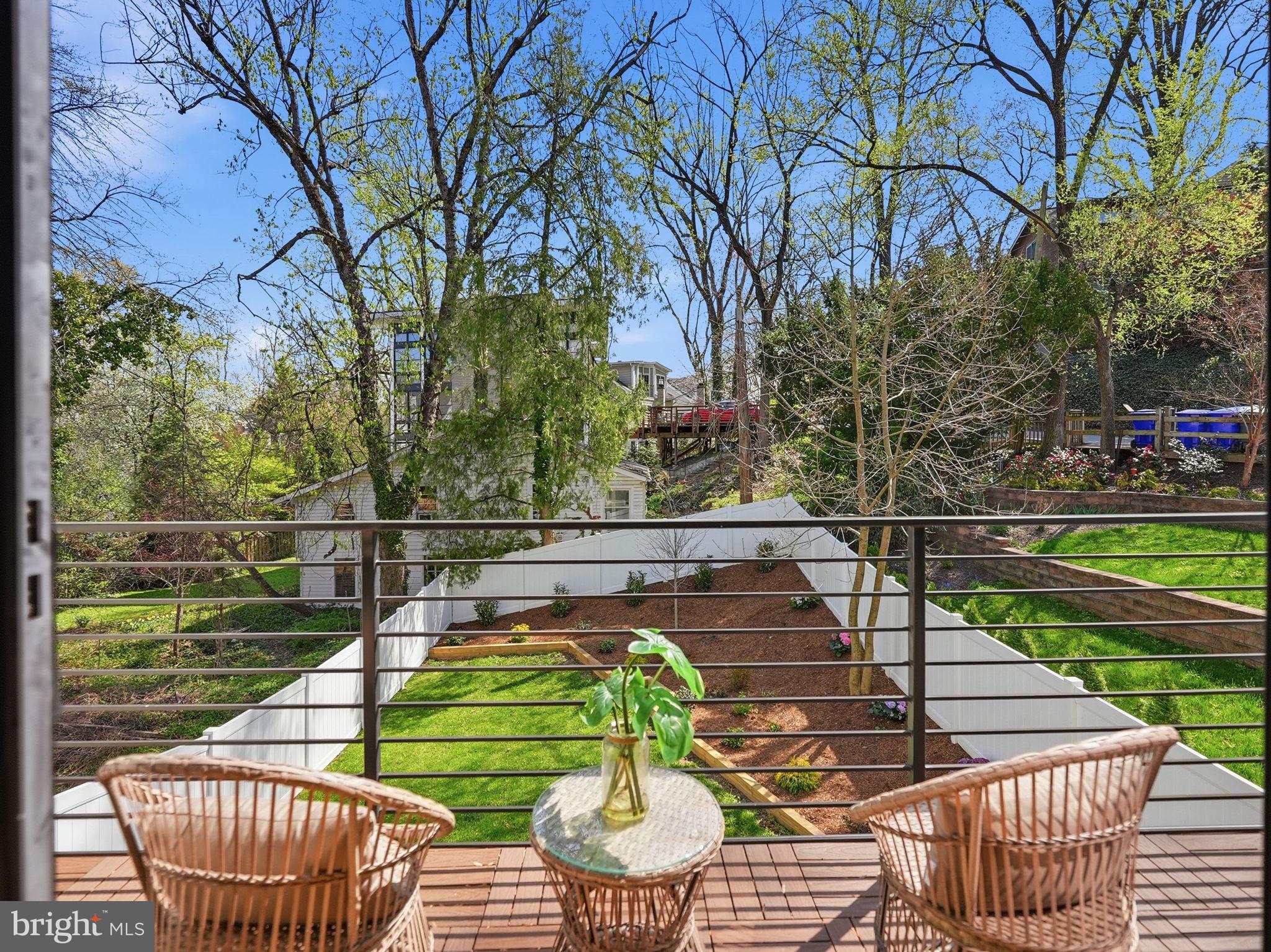 2211 Military Road Arlington, VA 22207 - Photo 100 of 107 Serene balcony with lush green views.
