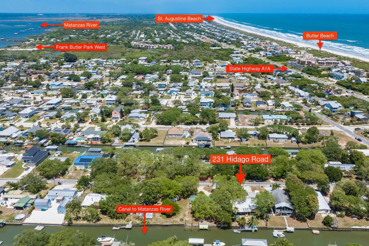 231 Hildago Road St. Augustine, FL 32080 - Photo 42 of 49 an aerial view of residential houses and outdoor space