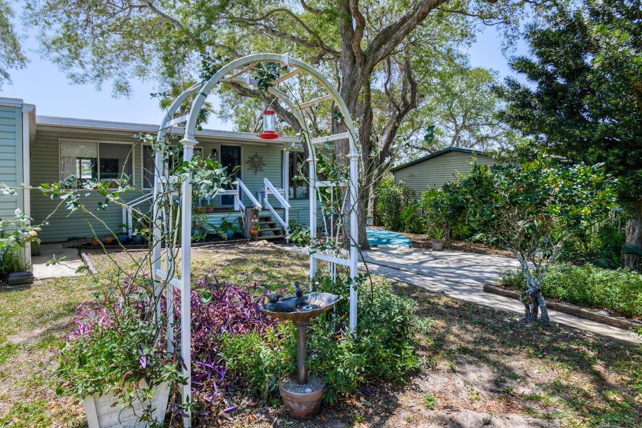 231 Hildago Road St. Augustine, FL 32080 - Photo 5 of 49 a view of a garden with pathway