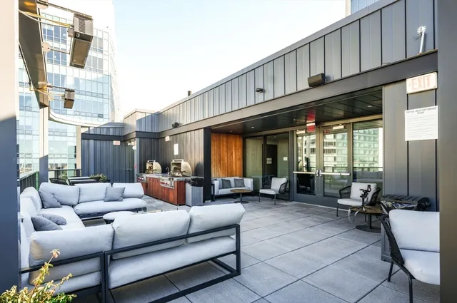 a outdoor living space with furniture and couch