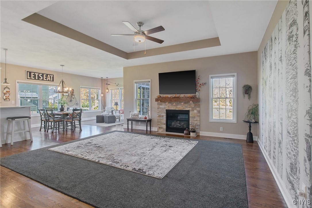 4304 Tiger Lily Path Clay, NY 13090 - Photo 5 of 50 Large open great room with beautiful hardwood floo