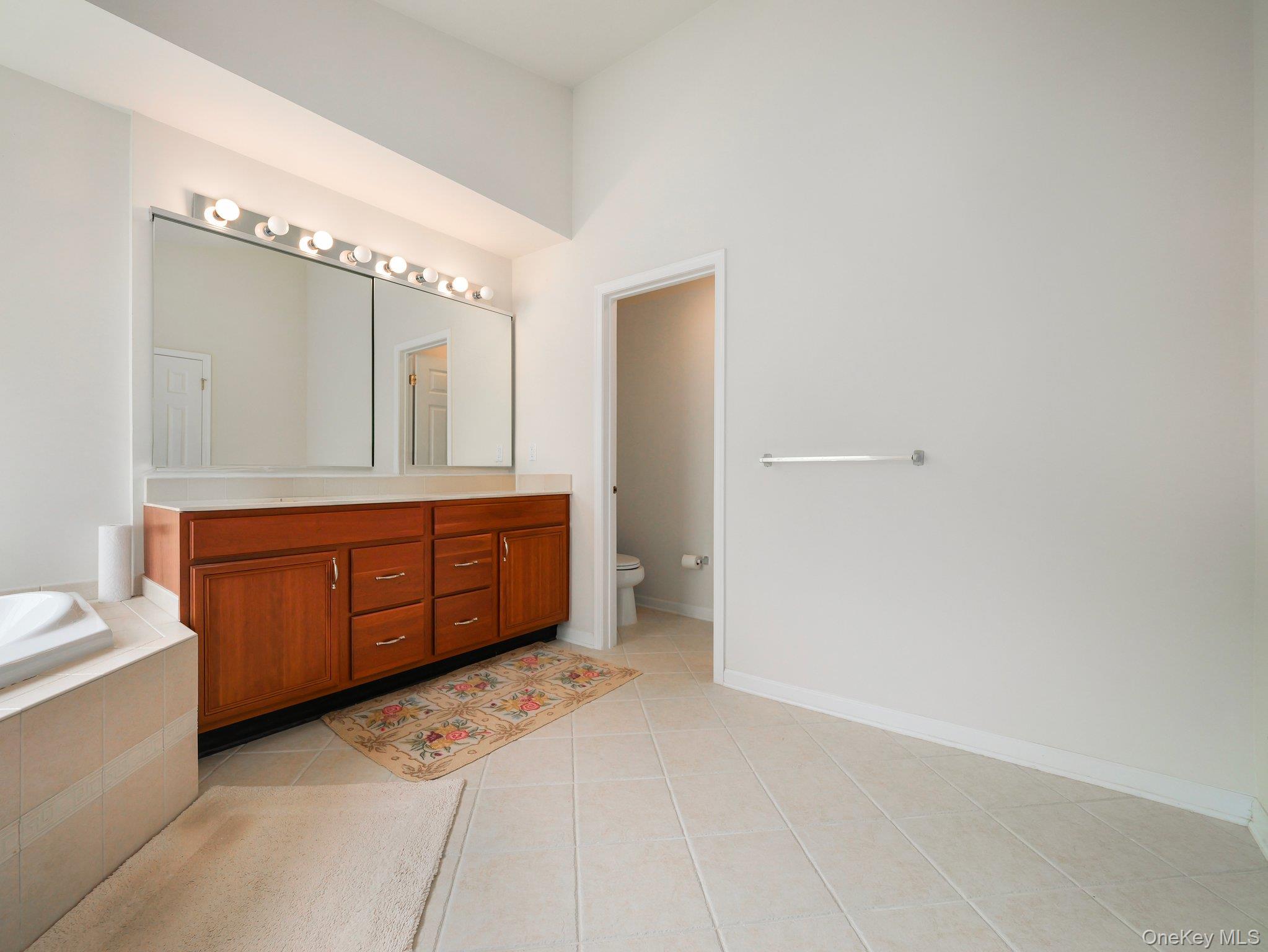 417 Vassar Place Fishkill, NY 12524 - Photo 29 of 38 a spacious bathroom with a double vanity sink and a mirror