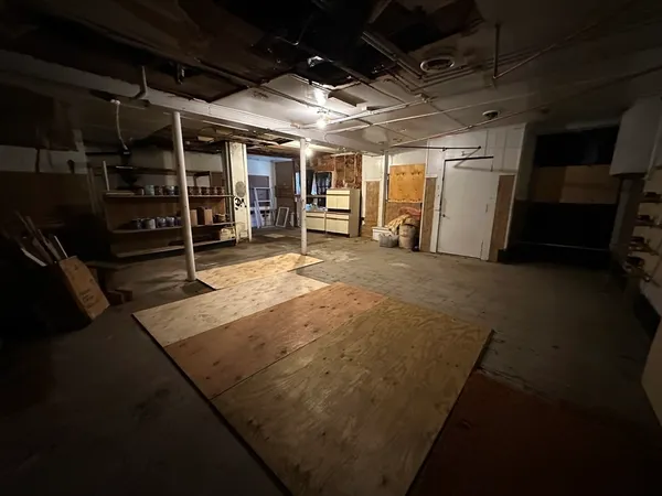 a view of a car garage