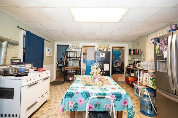 a very nice looking room with a large window