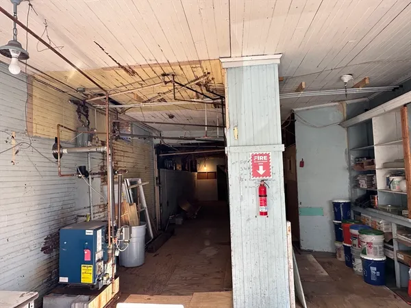 a view of storage and utility room