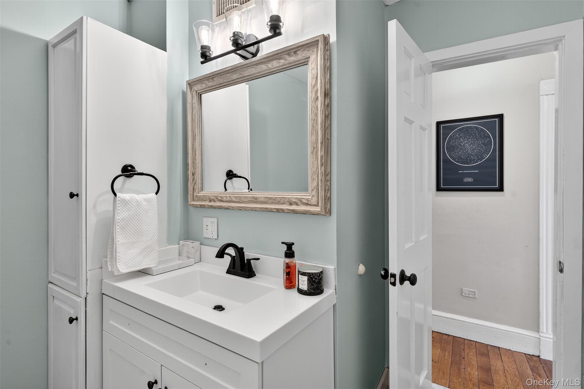 5 Bede Terrace Cornwall, NY 12518 - Photo 21 of 25 a bathroom with a sink and a mirror