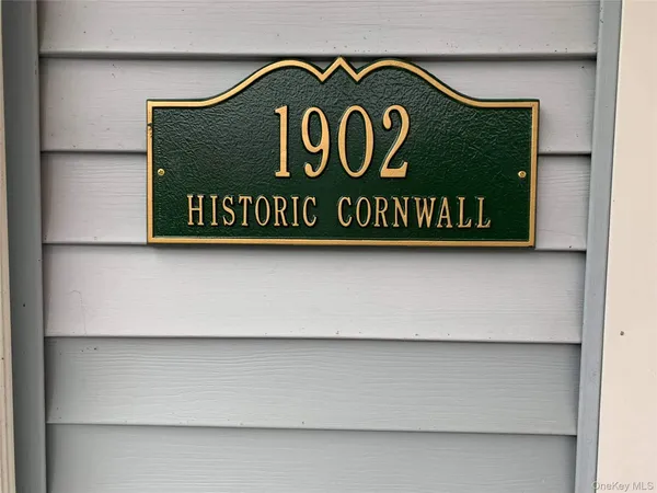 a close up of a sign