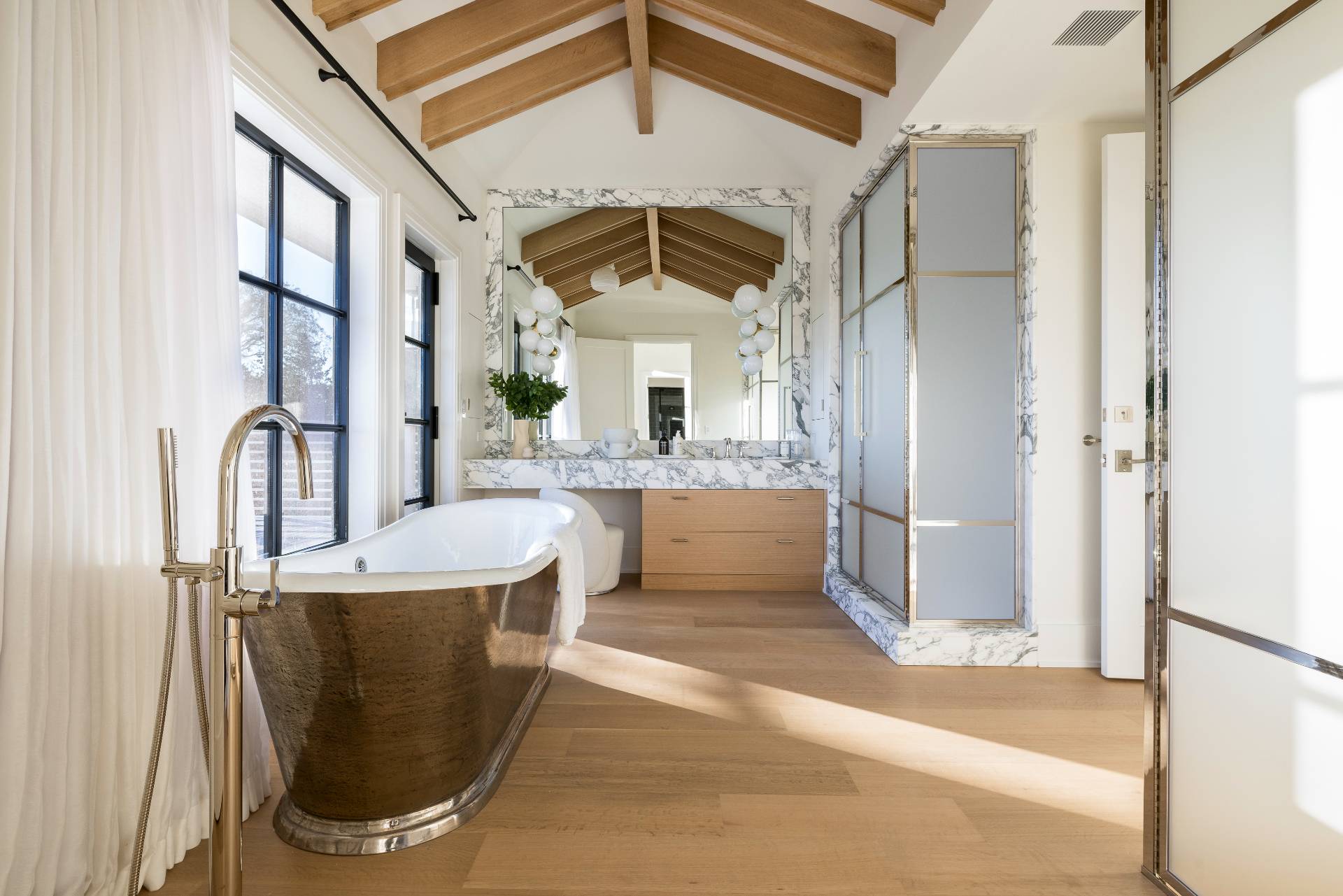 Undisclosed Address Sagaponack, NY 11962 - Photo 19 of 40 a view of a kitchen with a sink and a refrigerator