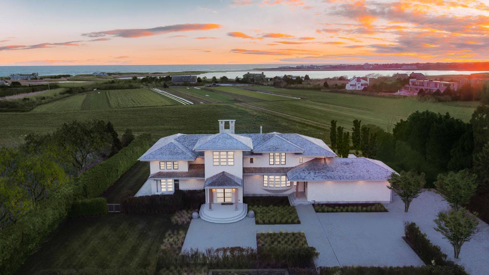 Undisclosed Address Sagaponack, NY 11962 - Photo 38 of 40 a view of a lake with a mountain in the background