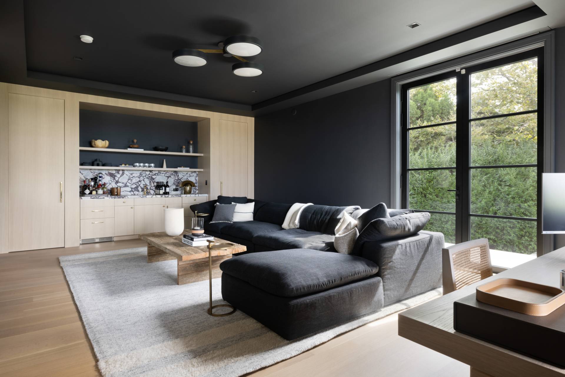 Undisclosed Address Sagaponack, NY 11962 - Photo 8 of 40 a living room with furniture and a flat screen tv