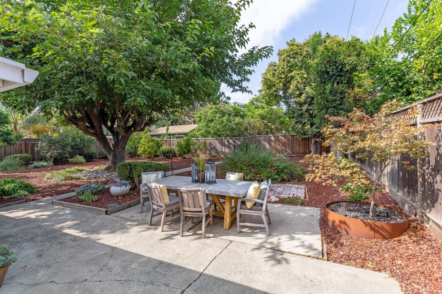 2487 Gunar Drive San Jose, CA 95124 - Photo 30 of 33 a view of a tables and chairs in a backyard