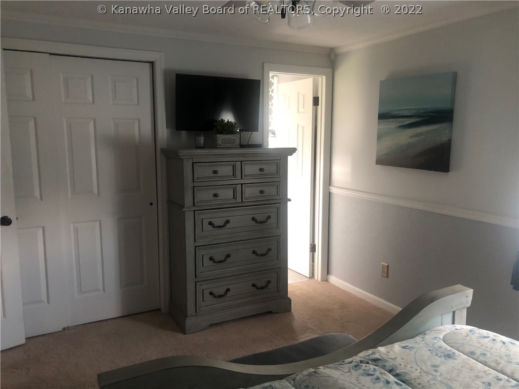 148 English Road East Point Pleasant, WV 25550 - Photo 11 of 44 MASTER BEDROOM SHOWING CLOSET & BATH ENTRANCE