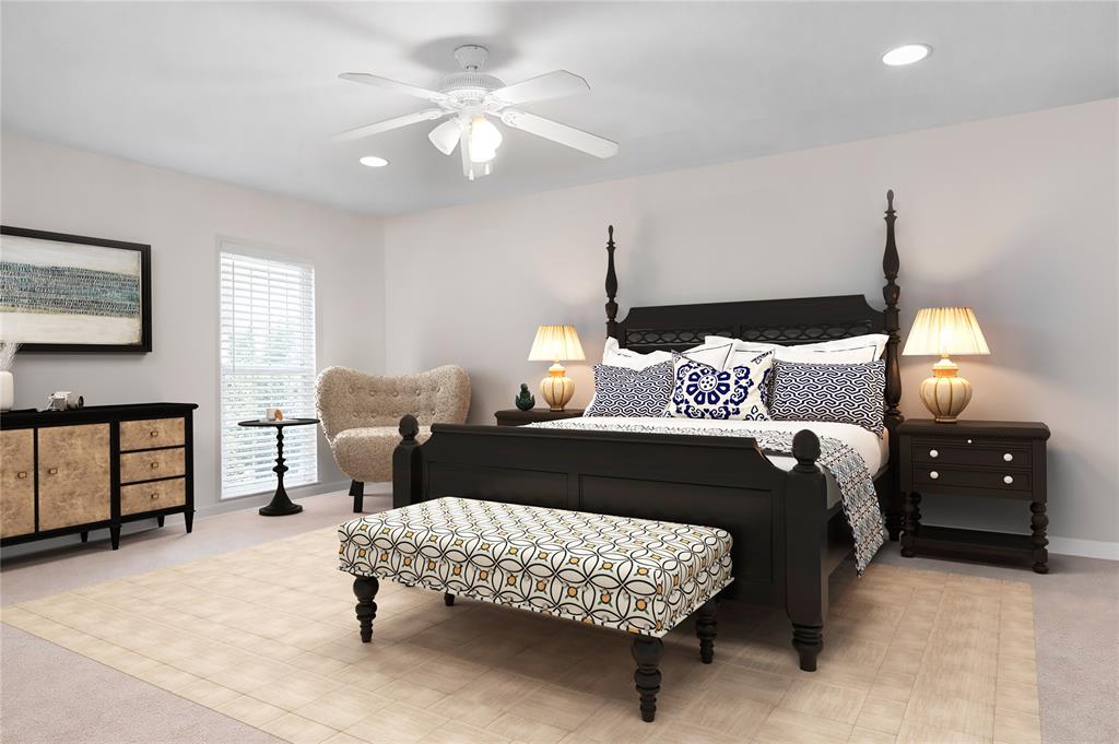 4988 Thunder Road Dallas, TX 75244 - Photo 17 of 31 a bedroom with a bed and window