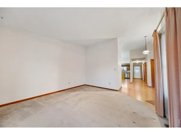 a view of an empty room