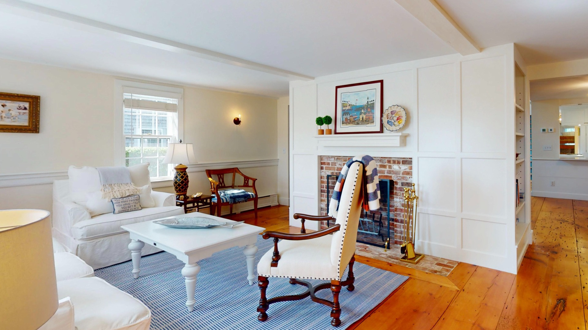 39 A Milk Street Nantucket, MA 02554 - Photo 6 of 56 a living room with furniture a rug and a window