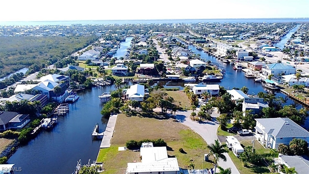 an aerial view of a city