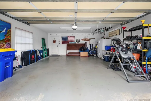 a view of a storage in a room