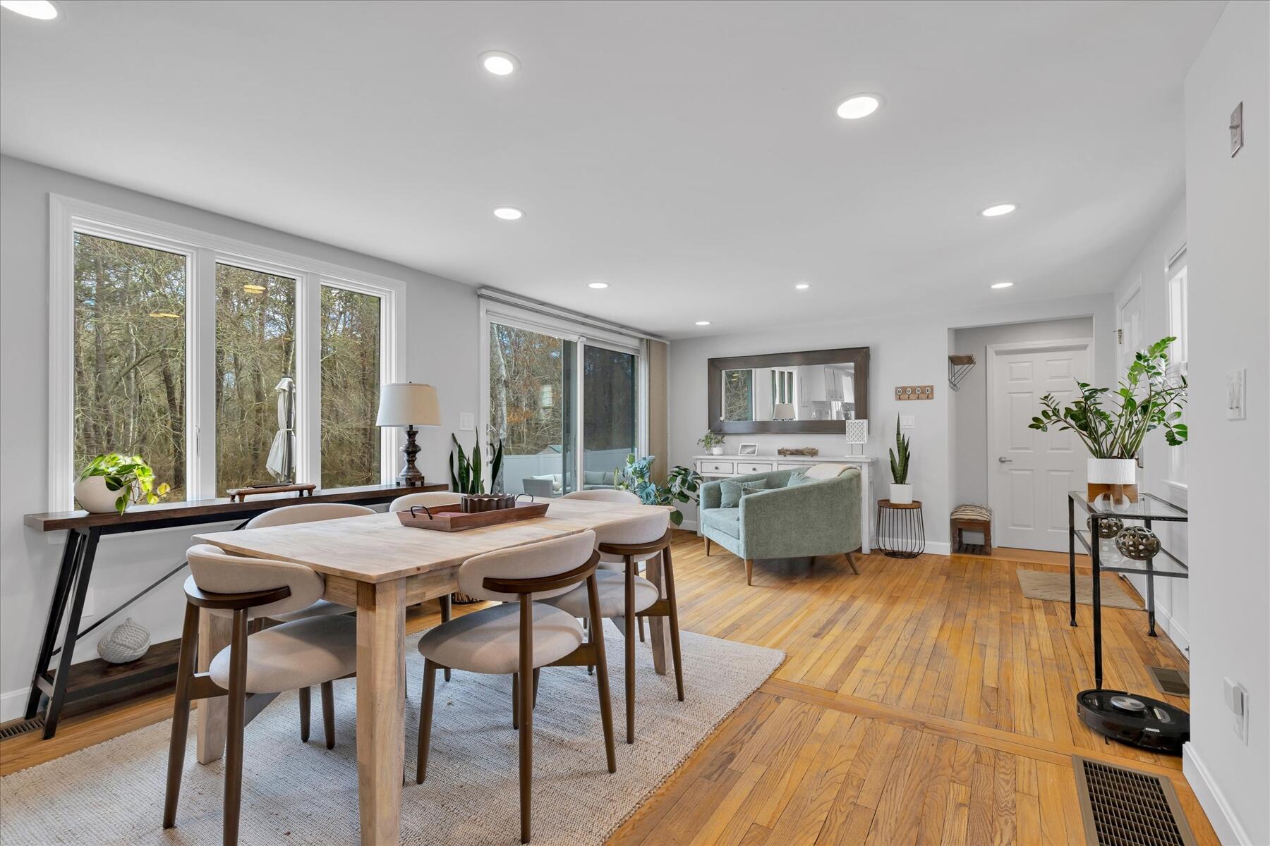 80 Coolidge Road West Yarmouth, MA 02673 - Photo 16 of 37 a view of a dining room with furniture window and wooden floor
