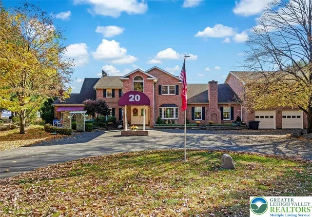 a view of a street with a building in the background