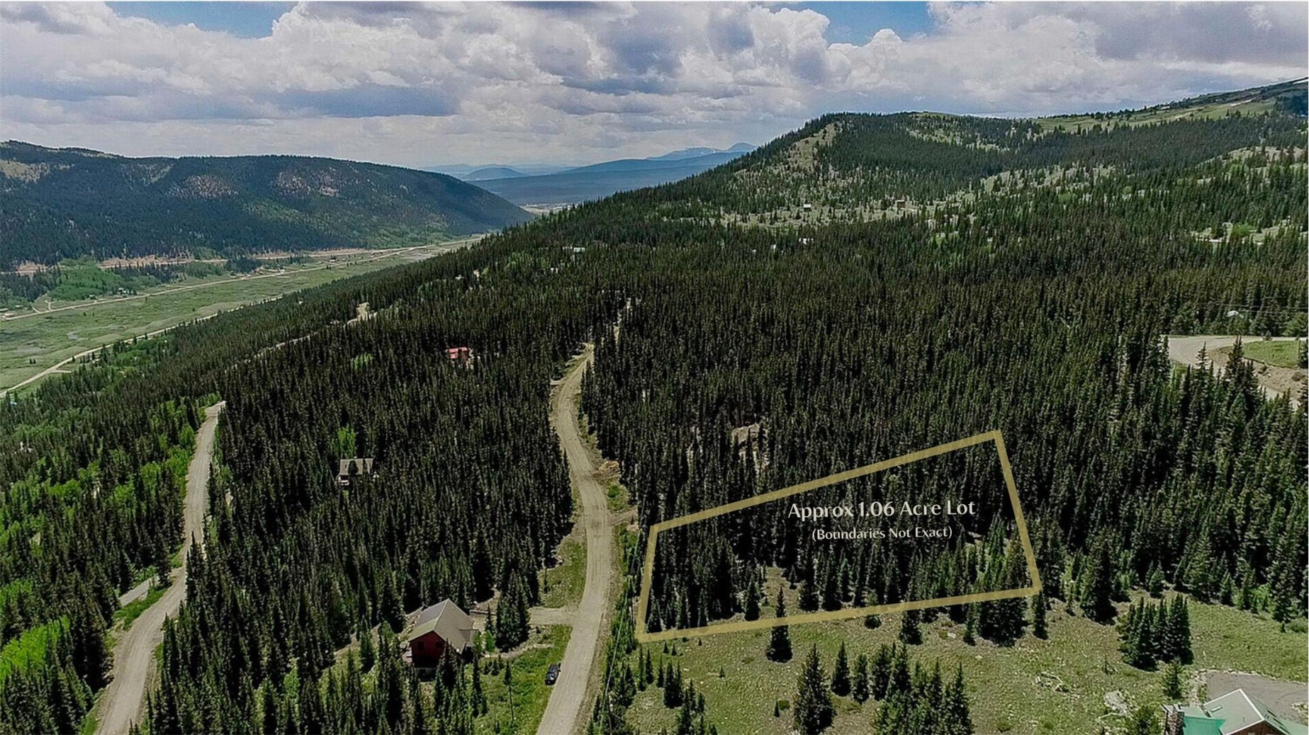 127 Ansley Road Alma, CO 80420 - Photo 2 of 21 Aerial view featuring a forest view and a mountain view