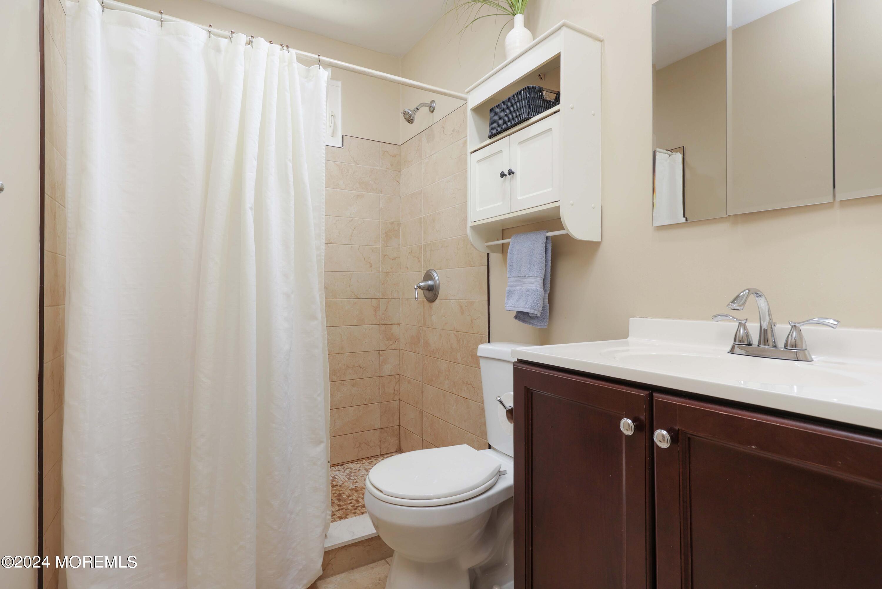 262 Cedar Swamp Road Jackson, NJ 08527 - Photo 14 of 28 a bathroom with a sink a toilet and shower