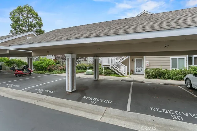 a view of a street with a car parked front of it