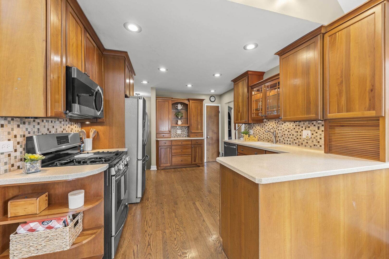 904 Gamon Road Wheaton, IL 60189 - Photo 10 of 47 a kitchen with stainless steel appliances granite countertop a sink a stove and a refrigerator